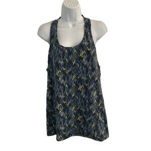 Pure Jill Tank Womens Size L Motion Racerback Stretch Pima Cotton Spandex Blend